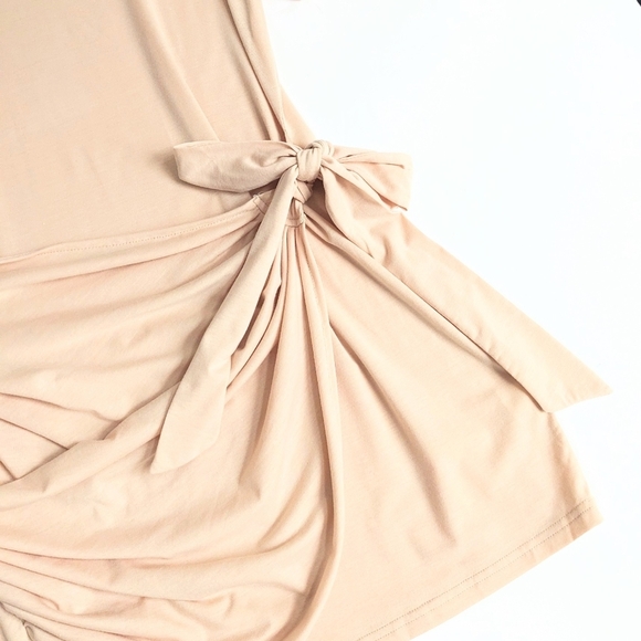 Stretchy Bodycon Side Sash Mini Dress - Picture 6 of 9